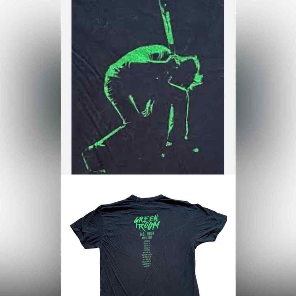 Green Room tour 2016 Punk Horror Movie T shirt Men's L